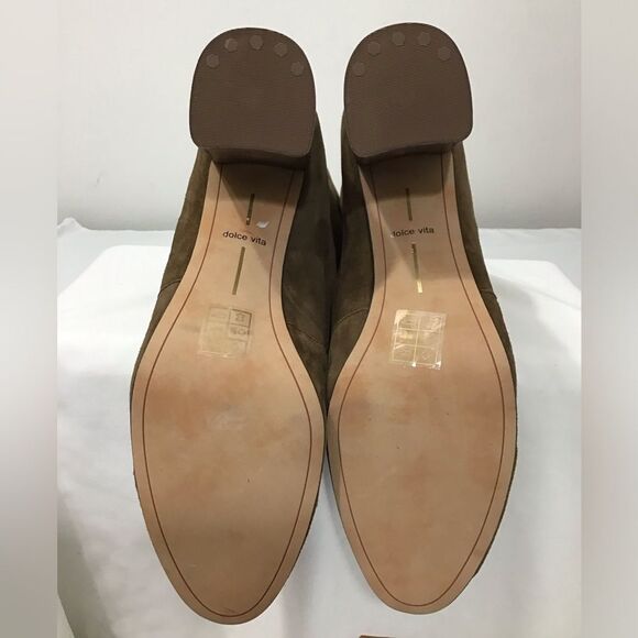 Dolce Vita Thea Brown Suede Knee High Stacked Heel Boots Size 13 Women - Picture 11 of 16